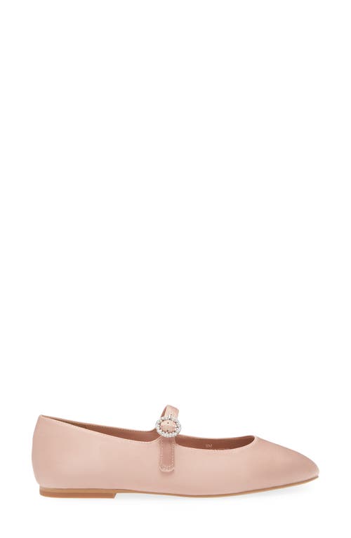 Linea Paolo Mia Mary Jane Flat In Blush Satin