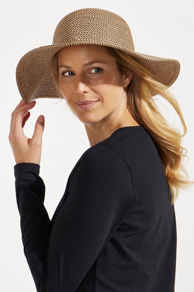 Women's Blake Elegant Floppy Hat, Upf 50+ Sun Protection, Alternate, color, Tan