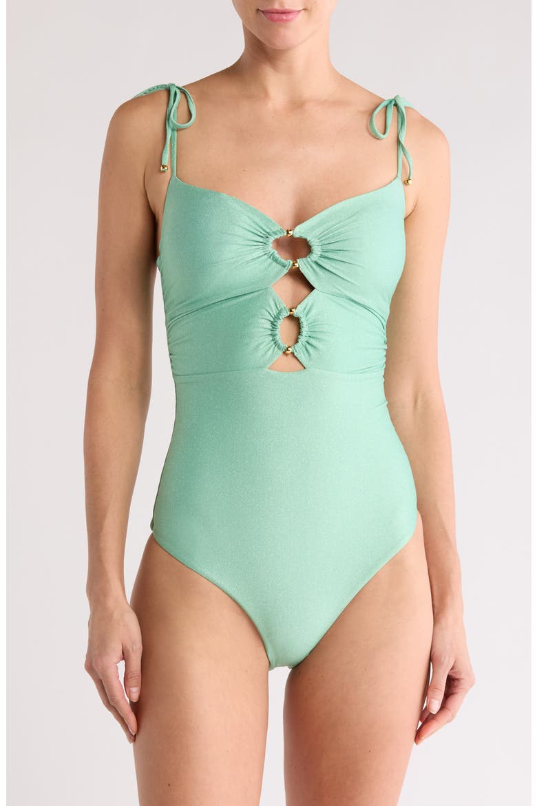 Nobu One-Piece Swimsuit, Main, color, PESTO