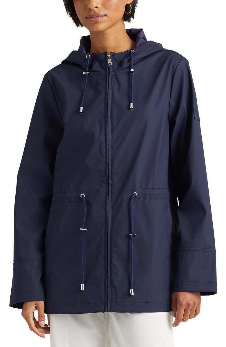 Lauren Ralph Lauren Hooded Rain Slicker, Alternate, color, 