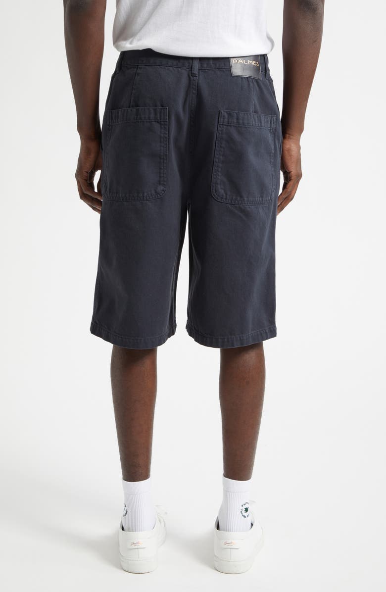 PALMES Coarse Cotton Twill Shorts, Alternate, color, Black