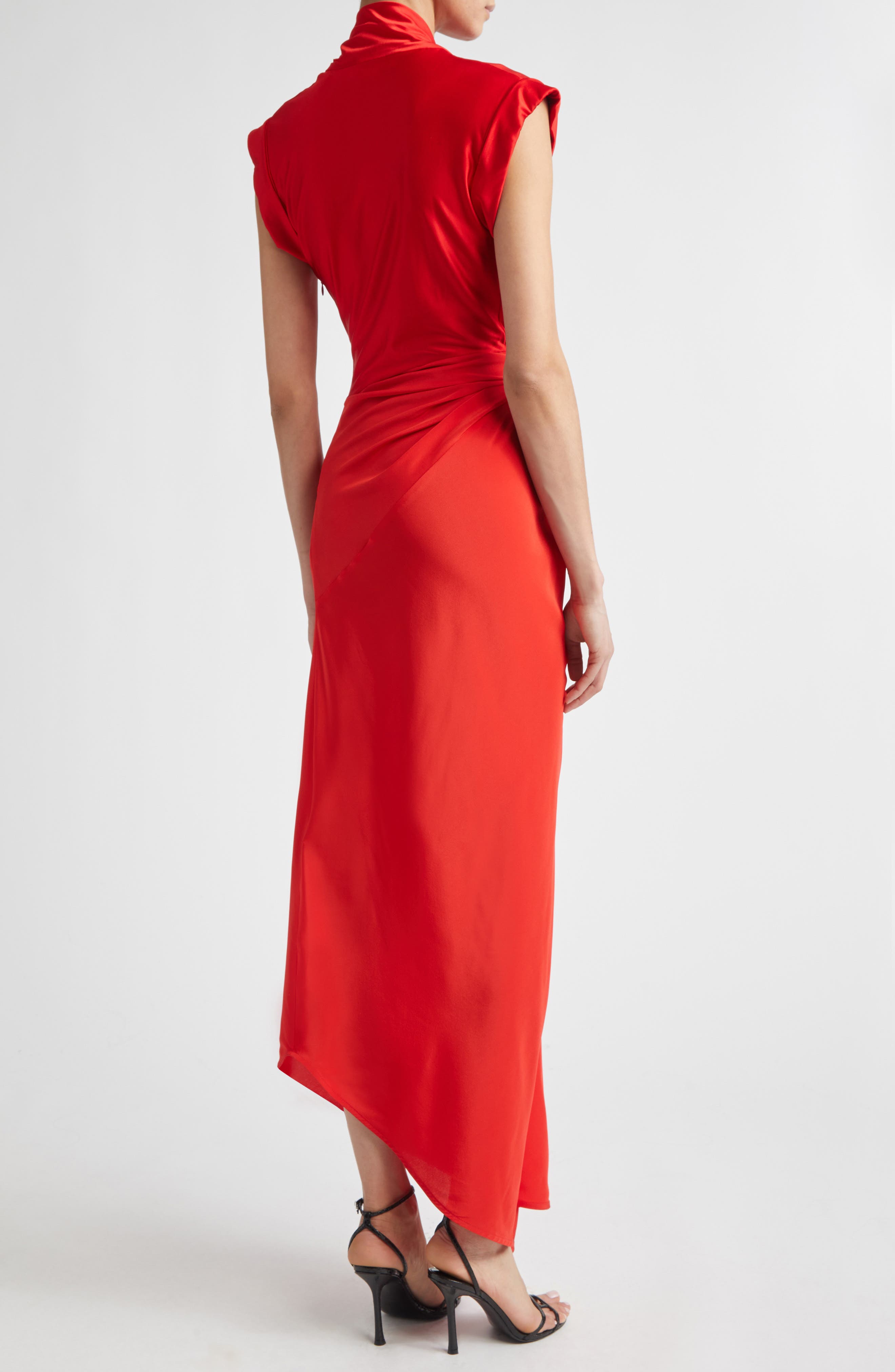 the bar silk twist dress The Bar Silk Twist Dress in Pink & Purple Size 6 REVOLVE MSRP $495