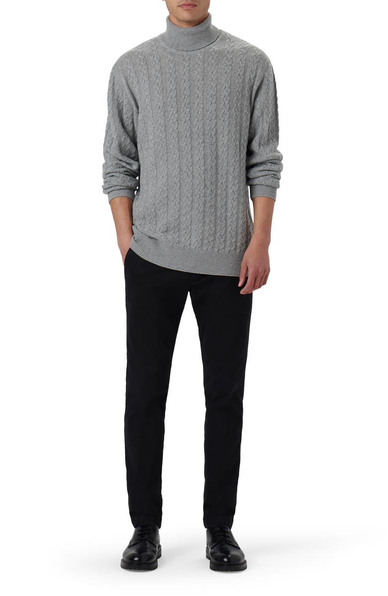 Bugatchi Cabled Turtleneck, Alternate, color,