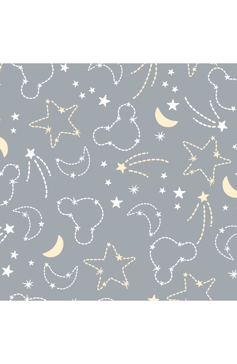 Lambs & Ivy Disney Baby Mickey Mouse Celestial Fitted Crib Sheet, Alternate, color, 