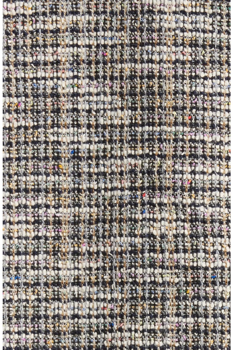 Collarless Stretch Tweed Jacket, Alternate, color, MULTI COLOR