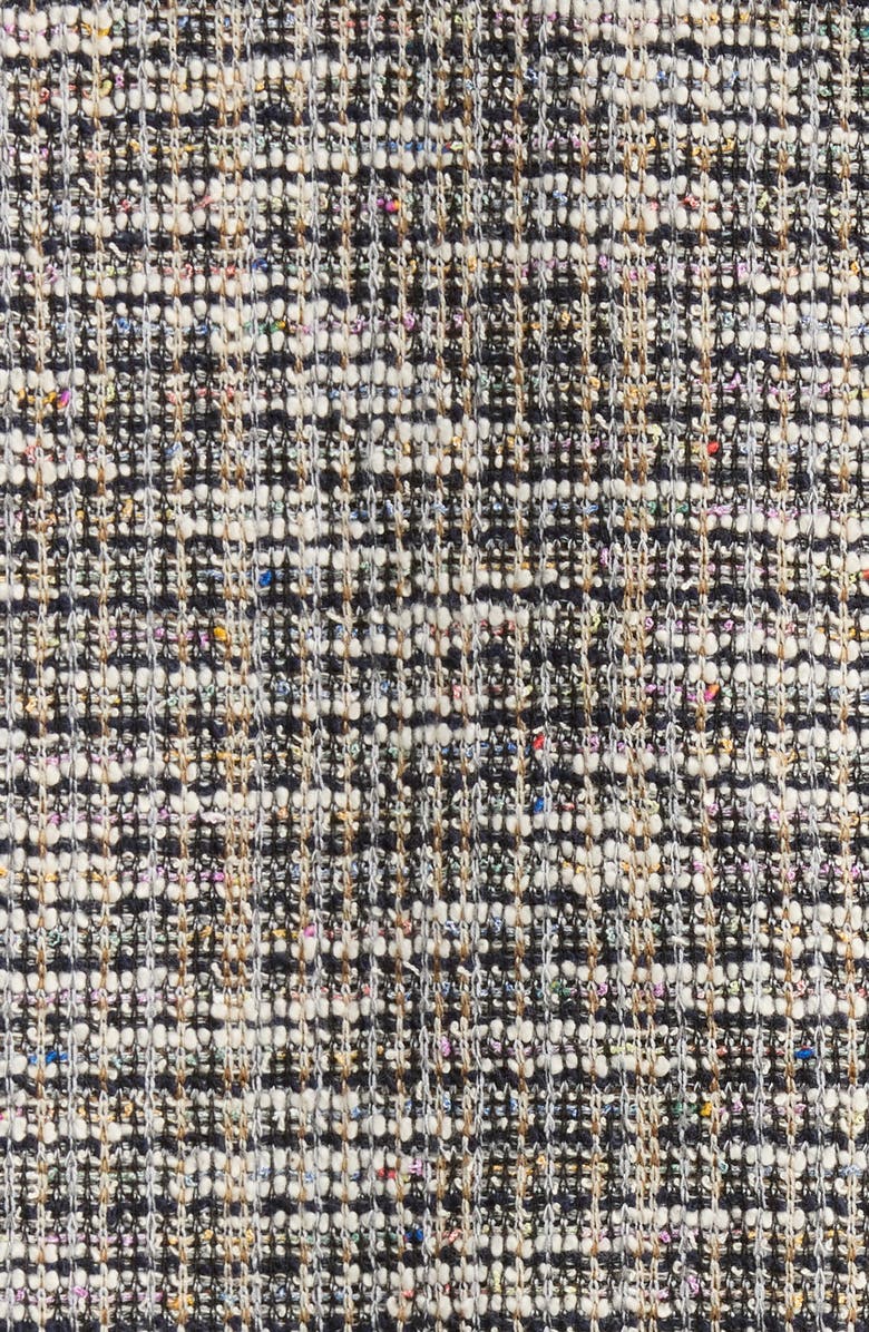 Lysse Collarless Stretch Tweed Jacket, Alternate, color, Multi Color