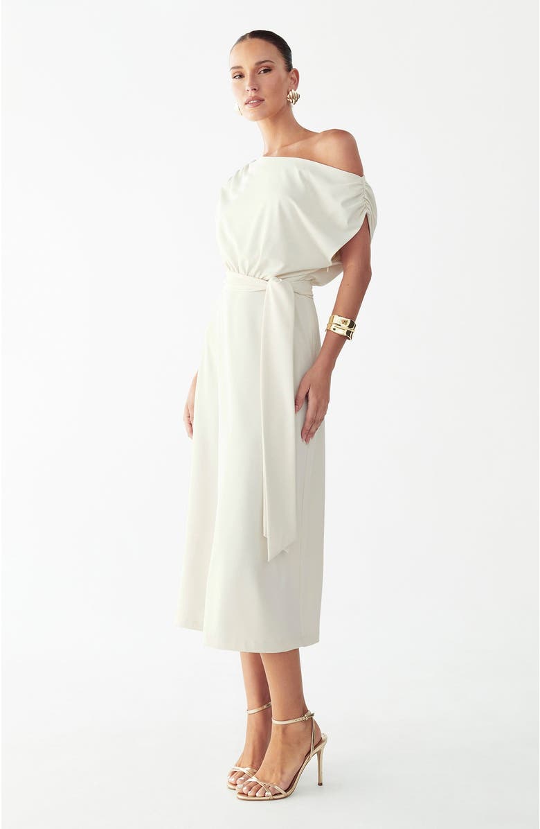 WILLA Eva Midi Dress, Alternate, color, Cream