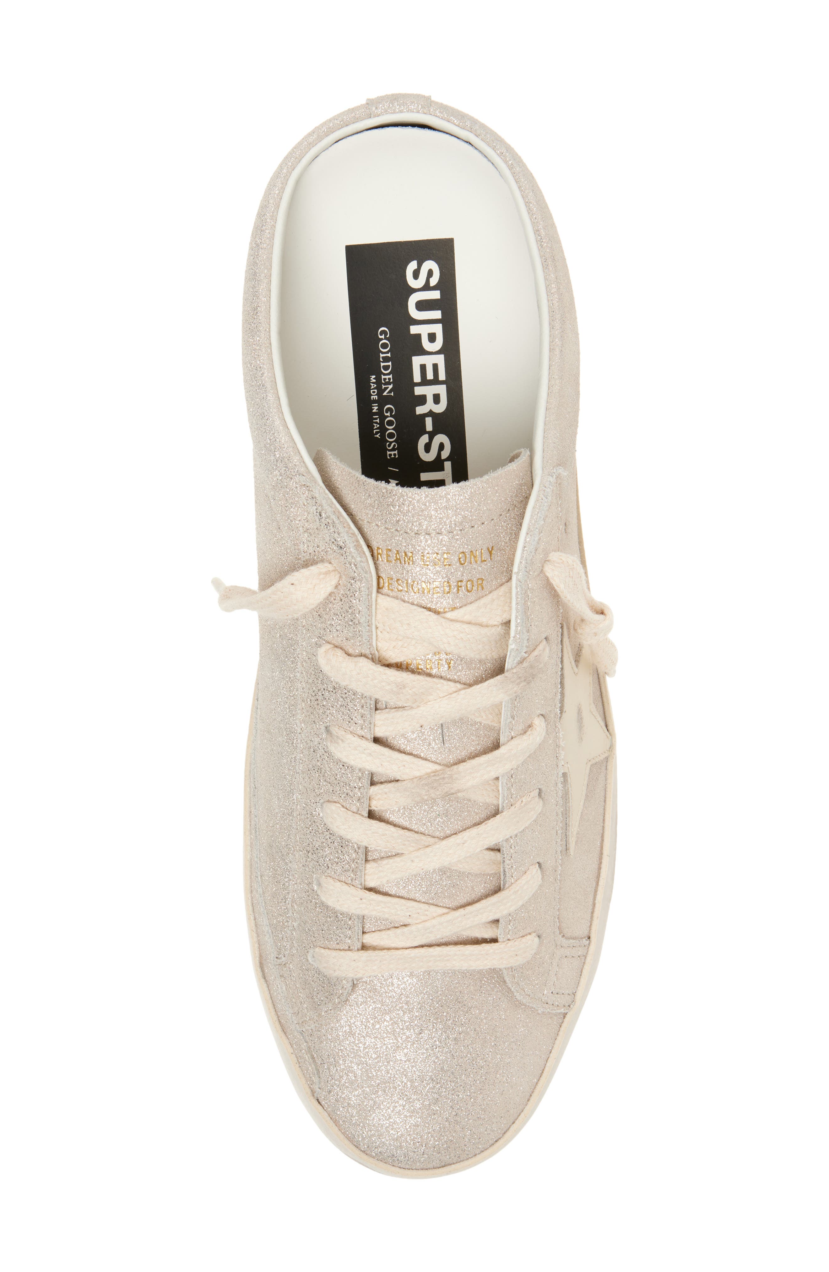 Golden Goose Super-Star Sabot Mule Sneaker, Alternate, color, Platinum/ Cream