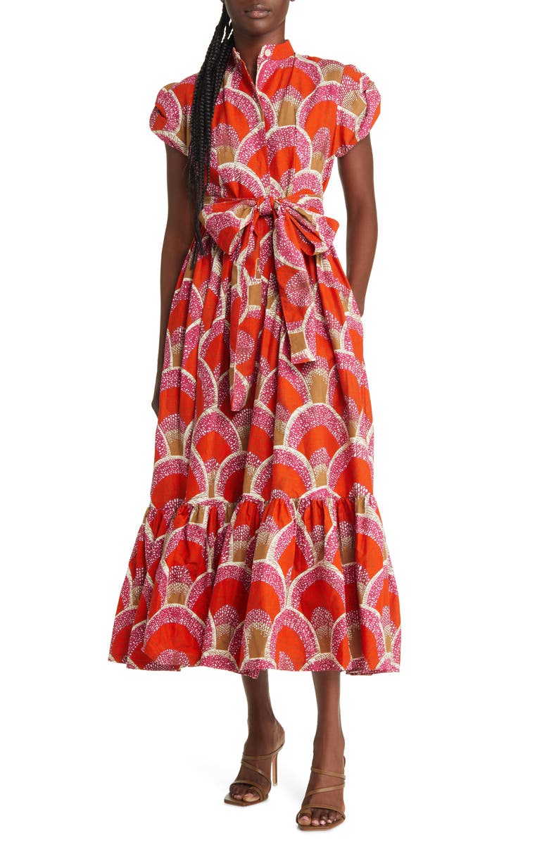 SIKA Gabbi Cotton Midi Dress, Main, color, 