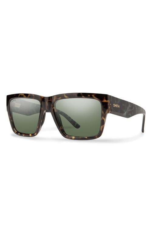 Smith Lineup 58mm Chromapop™ Polarized Rectangular Sunglasses In Gray