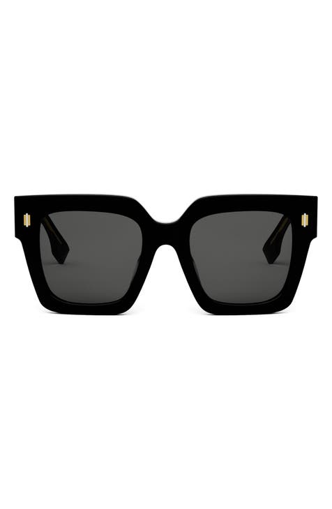 Black designer sunglasses on sale