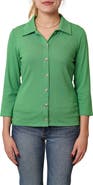 CYRUS Buttoned Ribbed Knit Top
