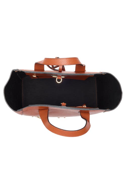 Valentino By Mario Valentino Sophie Medallion Leather Tote Bag In Brown