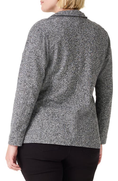 Nic + Zoe Nic+zoe Zipped Up Marled Knit Blazer