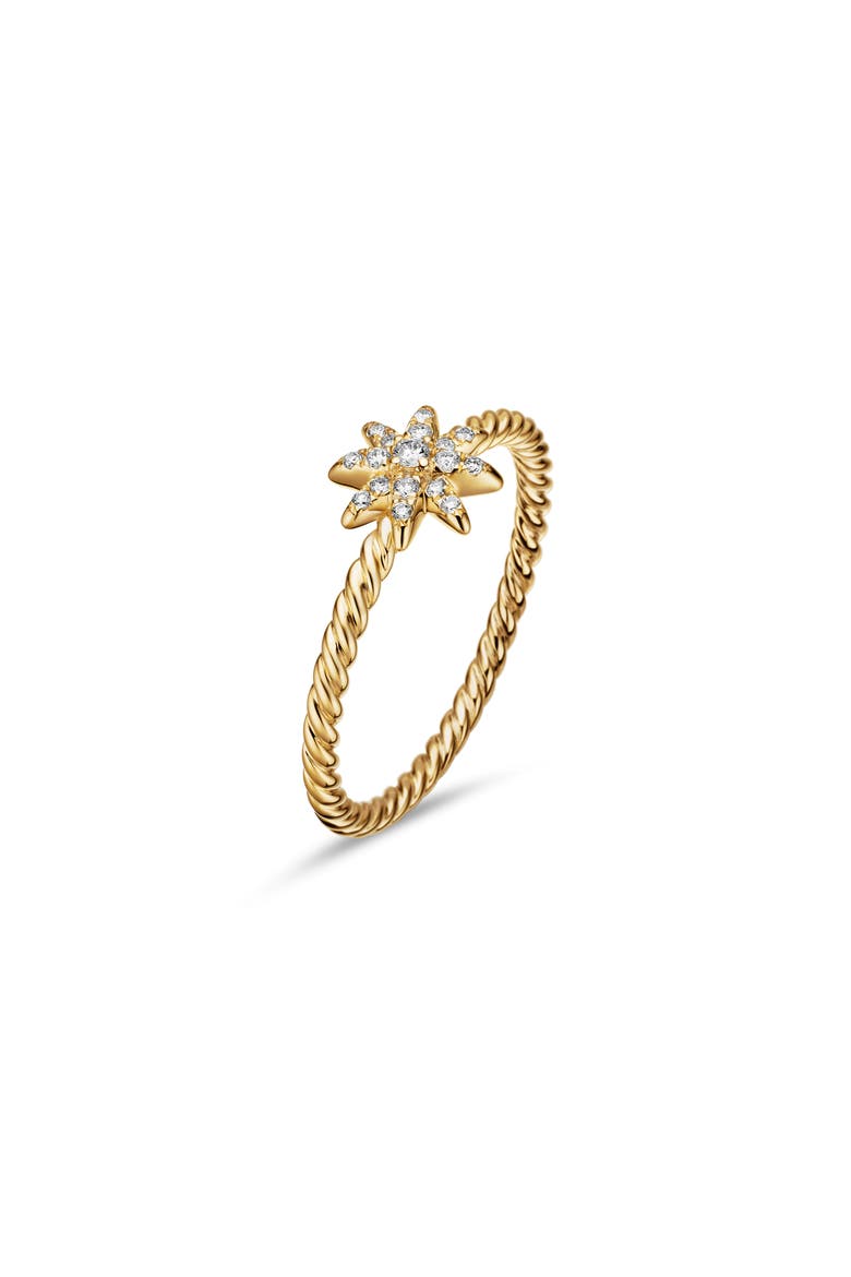 Petite Starburst Diamond Ring, Alternate, color, DIAMOND/ YELLOW GOLD