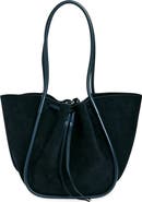 Proenza Schouler Large Ruched Suede Tote