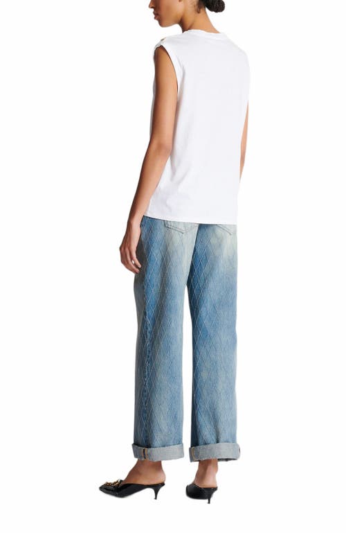 Balmain White T-shirt In Multi