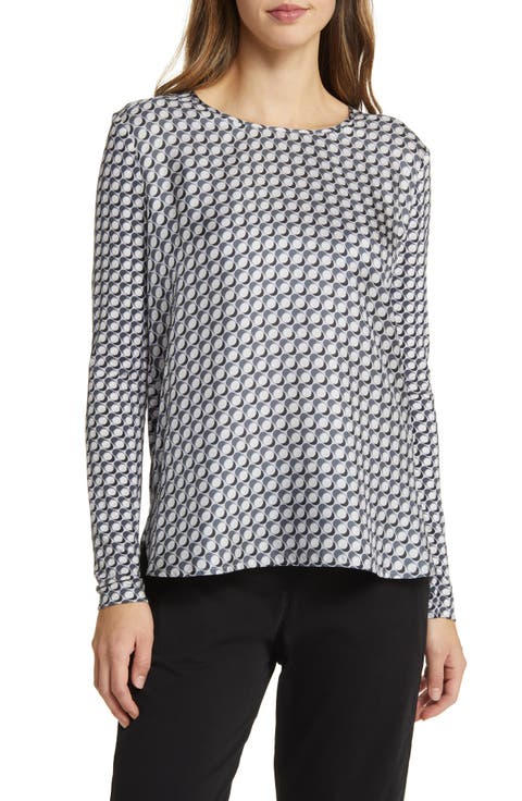 Scrigno Long Sleeve Silk Blend Top
