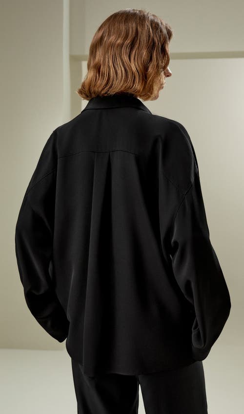 Lilysilk Relaxed Fit Drape Oversized Silk Shirt