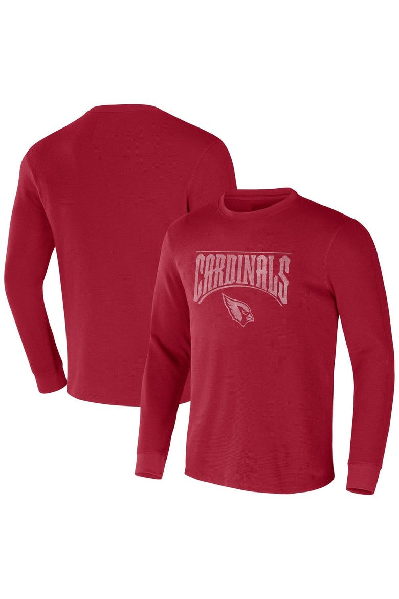 Men's NFL x Darius Rucker Collection by Fanatics Cardinal Arizona Cardinals Long Sleeve Thermal T-Shirt, Main, color, Cardinal