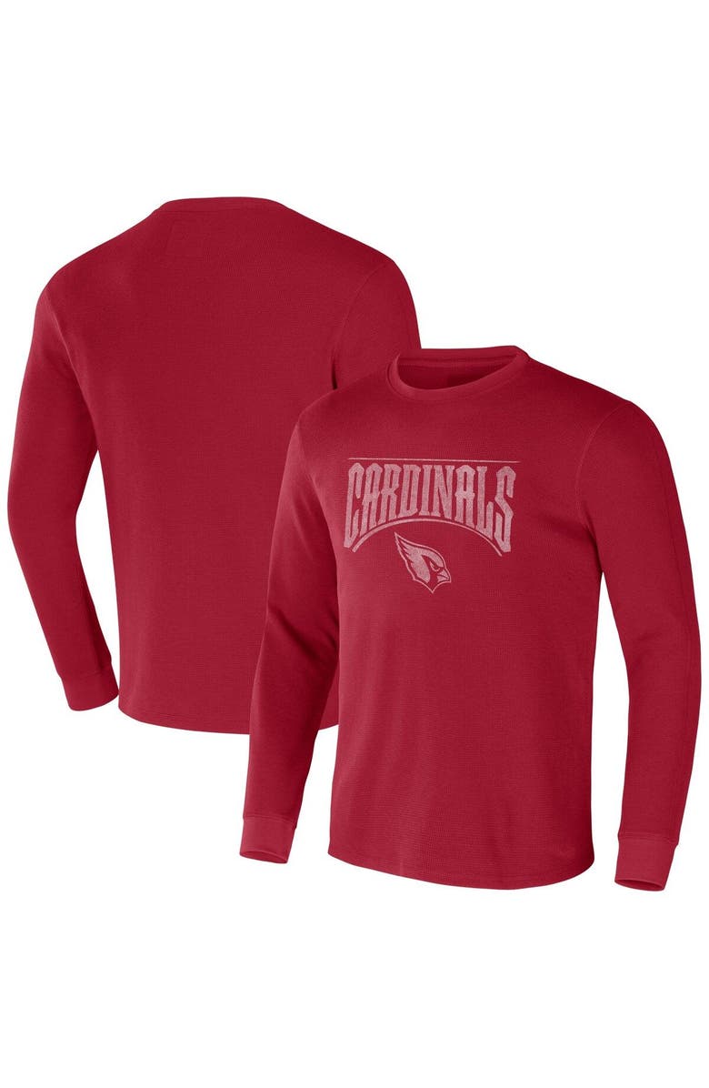 NFL X DARIUS RUCKER Men's NFL x Darius Rucker Collection by Fanatics Cardinal Arizona Cardinals Long Sleeve Thermal T-Shirt, Main, color, Cardinal