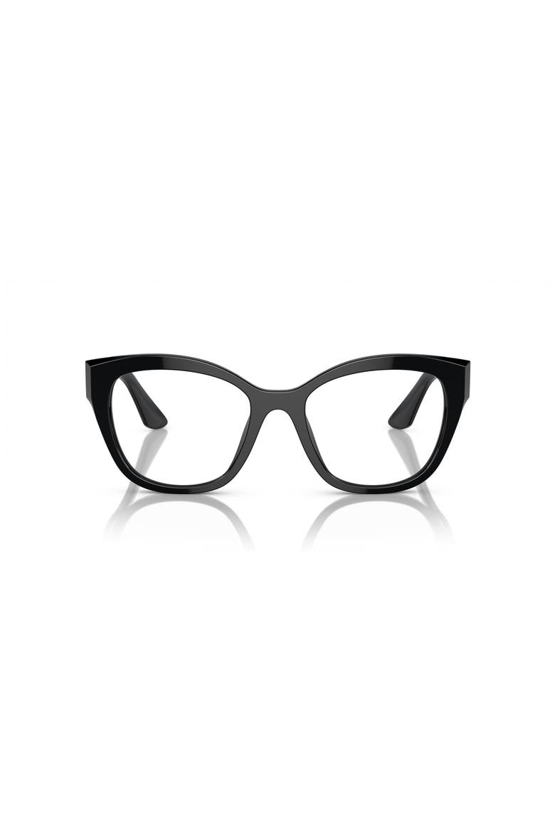 54mm Square optical glasses, Alternate, color, Black