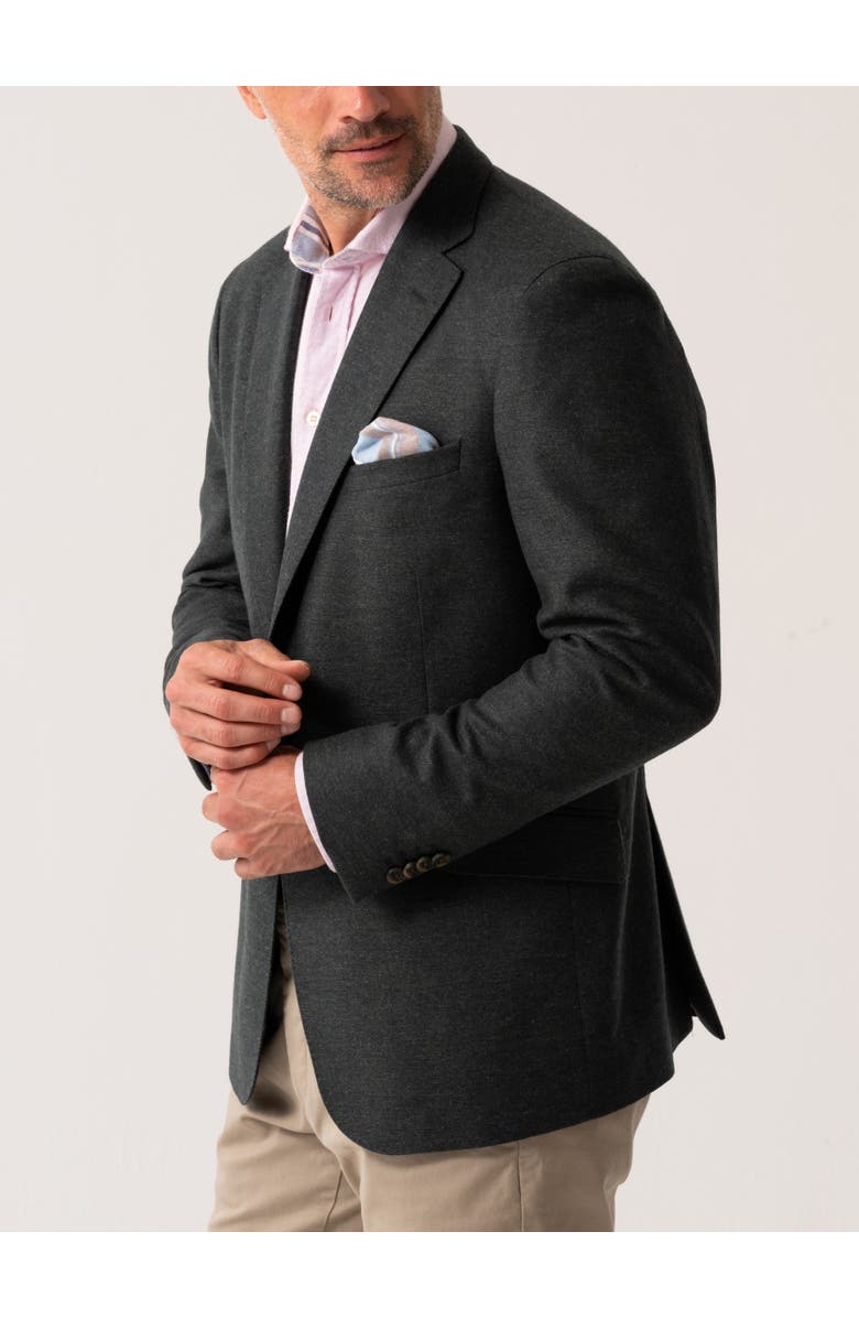 Koy Clothing Classic Wool & Cashmere Blend Blazer, Alternate, color, Olive