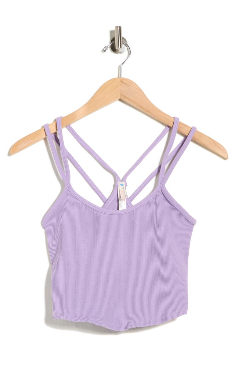 Free People Break a Sweat Free Throw Crop Tank, Main, color, Light Purple