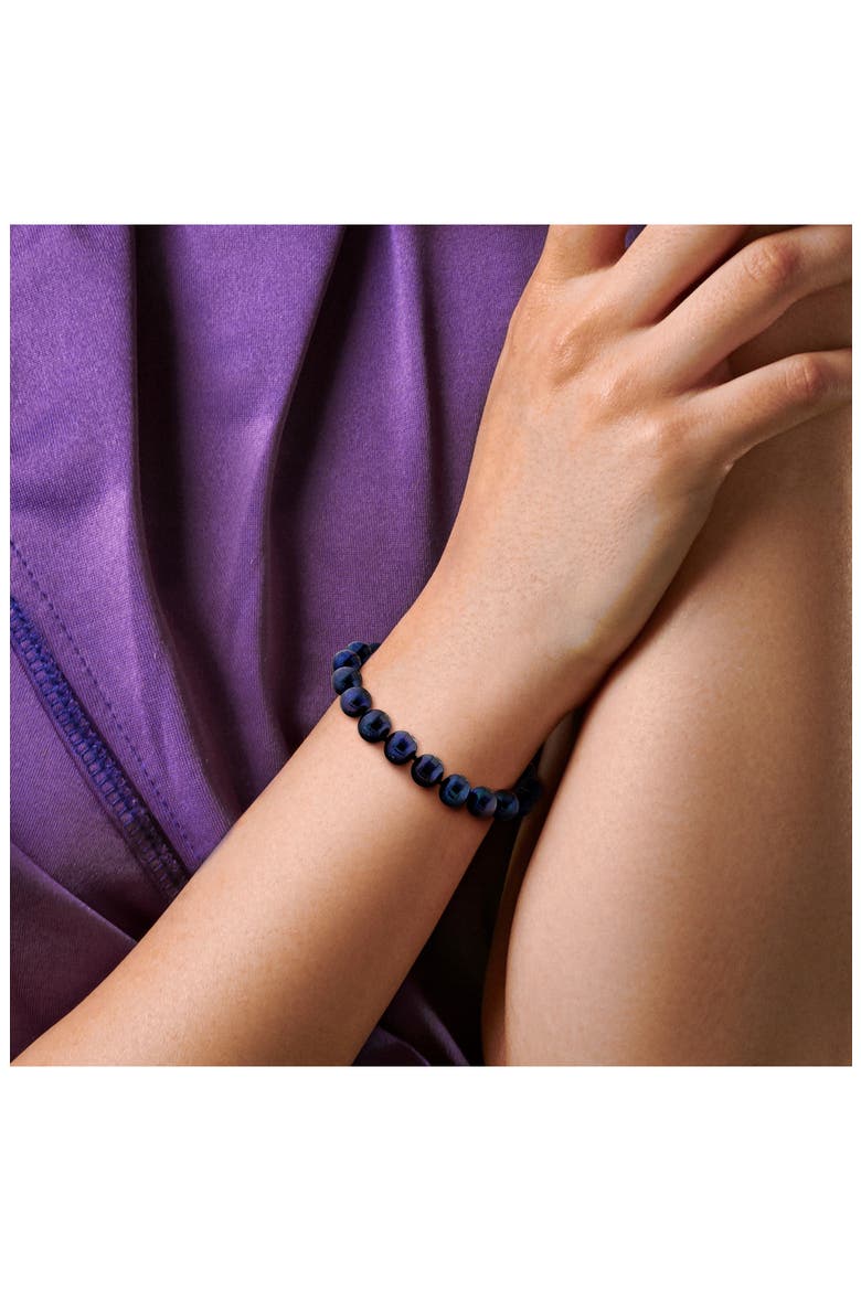 Cultured Freshwater Pearl Bracelet, Alternate, color, BLACK