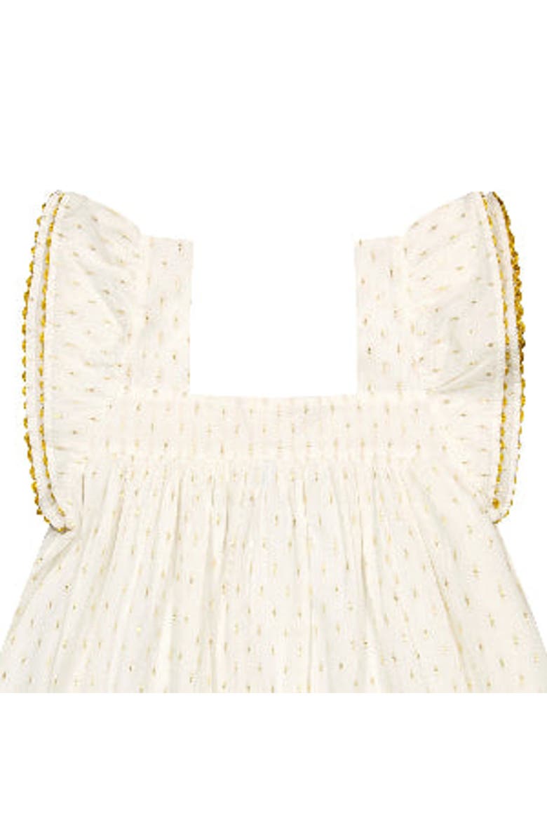 Mer St. Barth Mini Sandrine Women's Dress Gold Dobby, Alternate, color, Gold Dobby