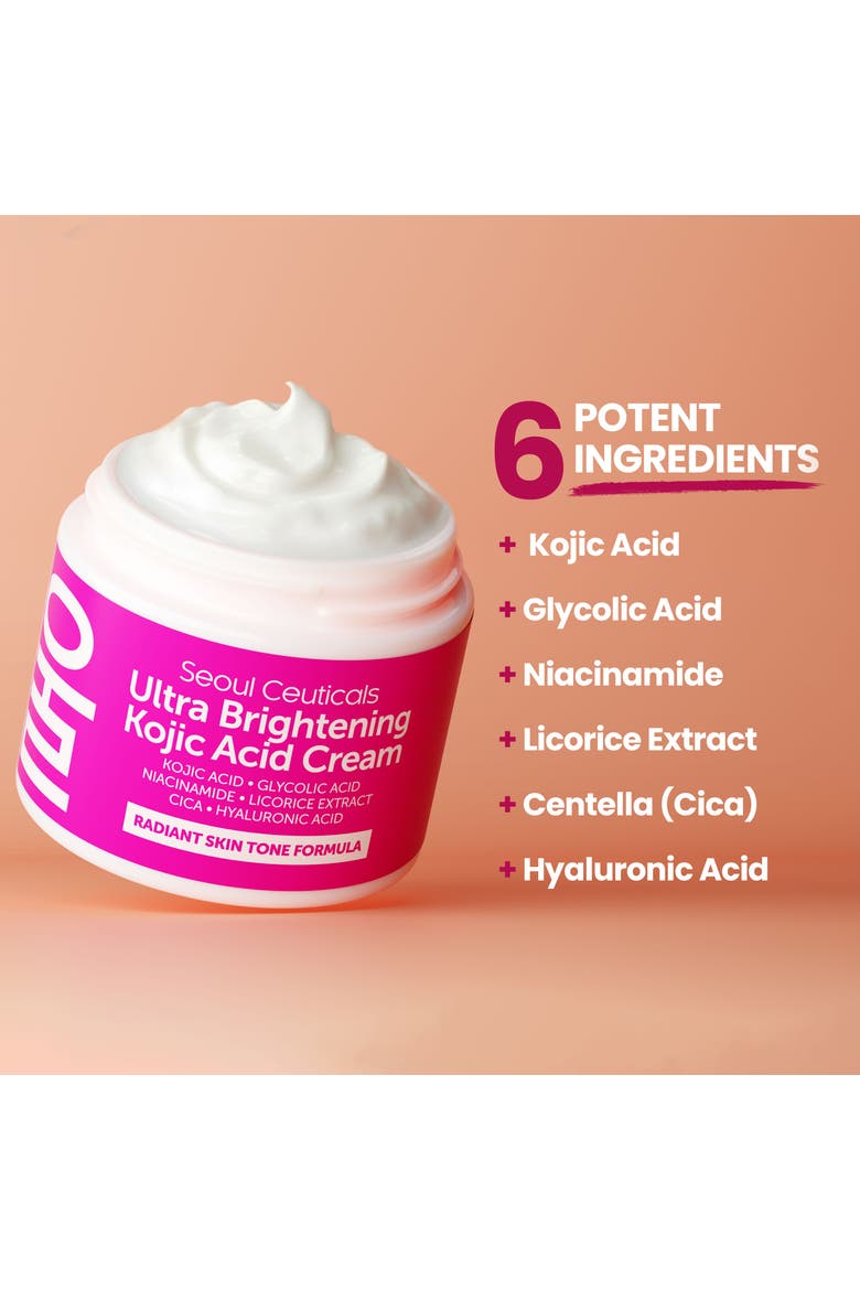 Korean Skincare Ultra Brightening Kojic Acid Cream, Alternate, color, Clear