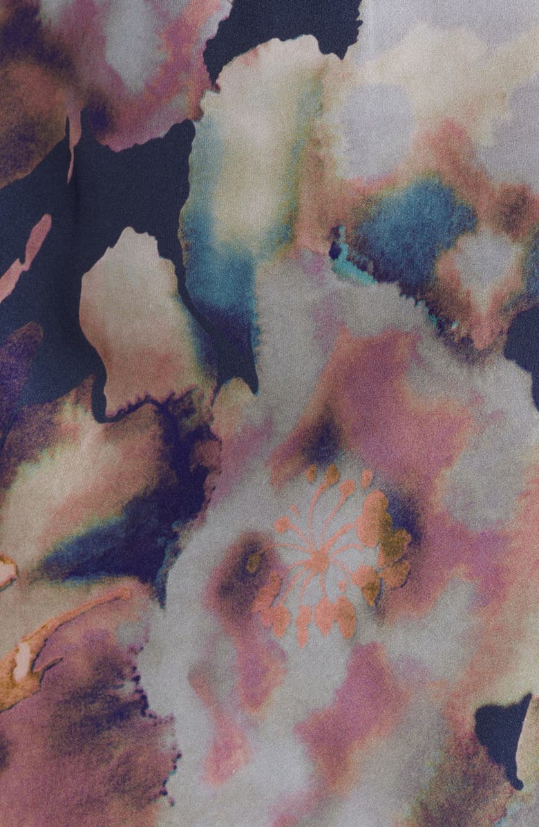 Rails Dina Flutter Sleeve Midi Dress, Alternate, color, Midnight Verbena