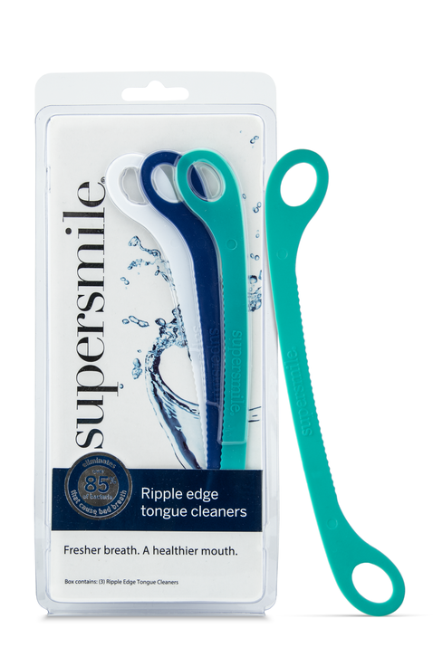 Ripple Edge Tongue Cleaner Trio