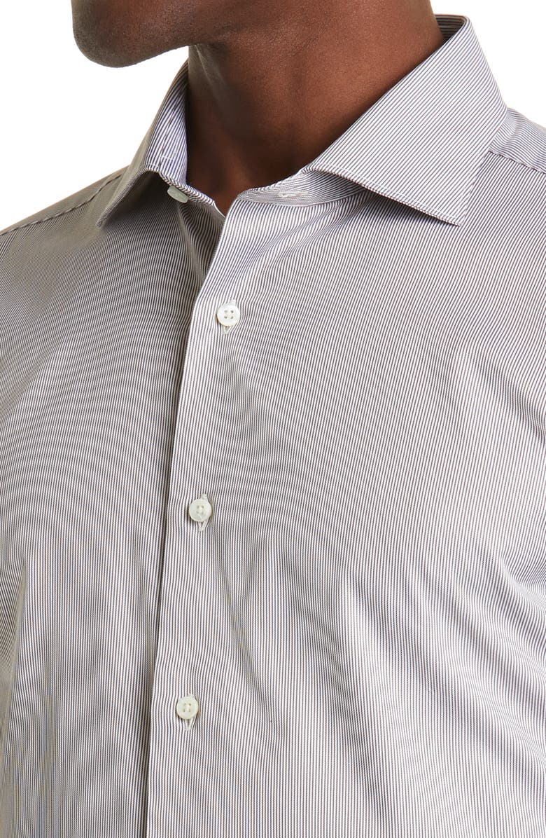 Canali Impeccabile Stripe Dress Shirt, Alternate, color, 