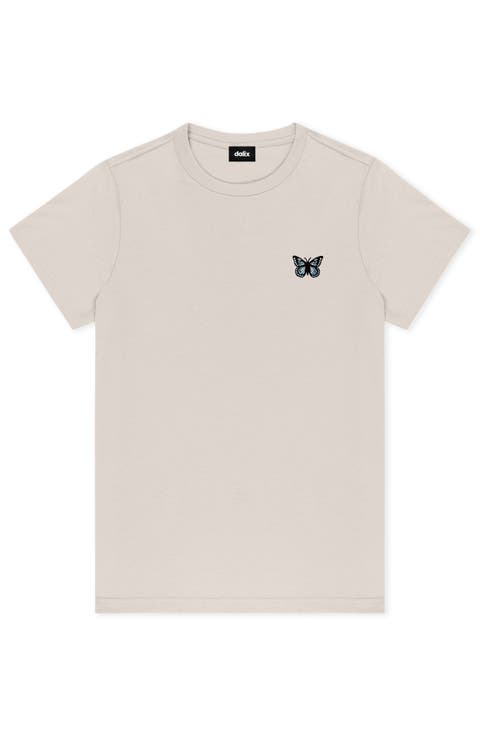 Butterfly Short Sleeve Classic Cotton Tee