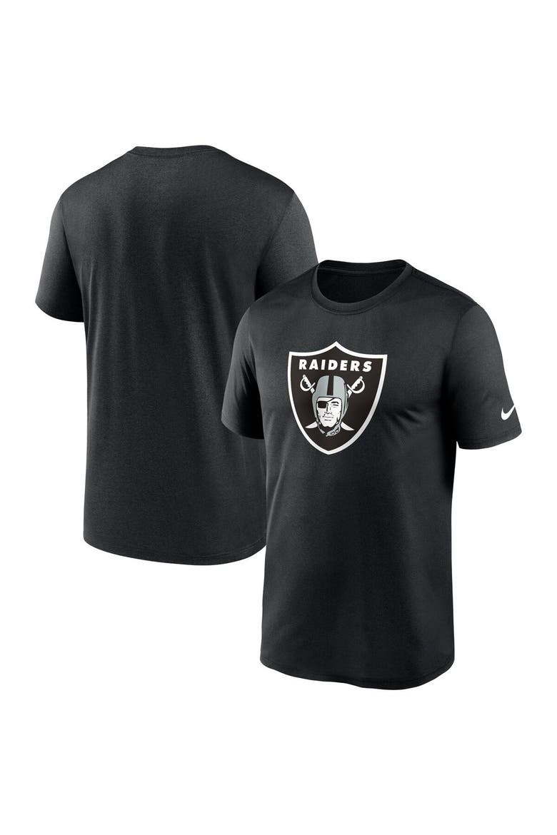 Men's Nike  Black Las Vegas Raiders Legend Logo Performance T-Shirt, Main, color, Black