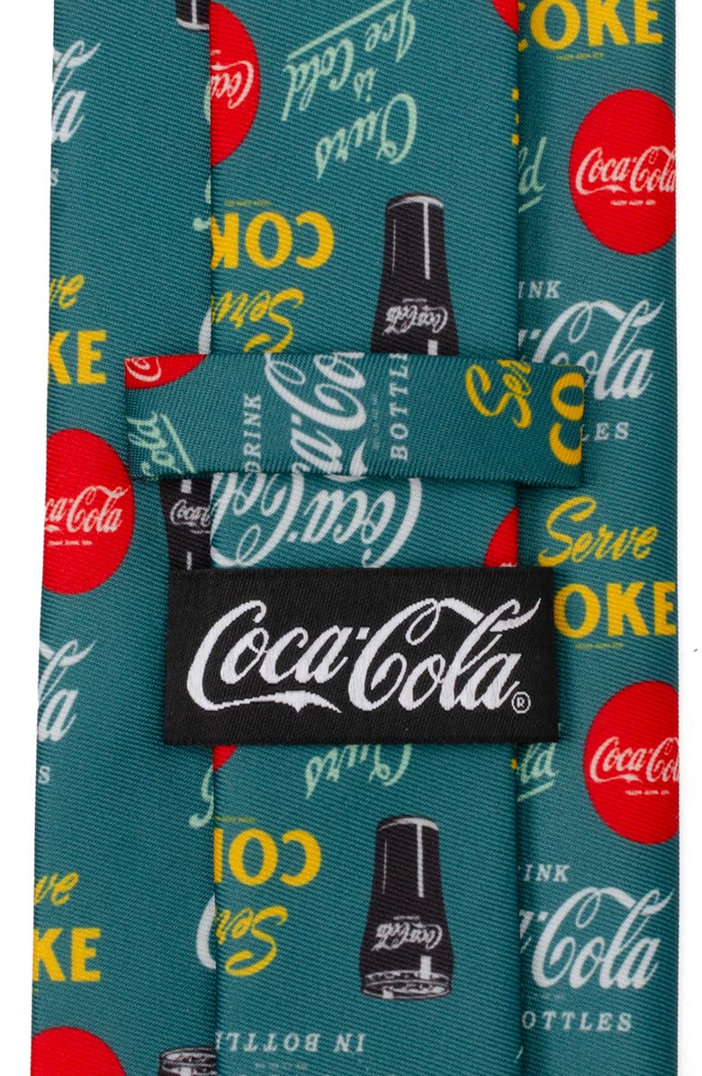 Cufflinks, Inc. Coca-Cola<sup>®</sup> Green Tie, Alternate, color, Green