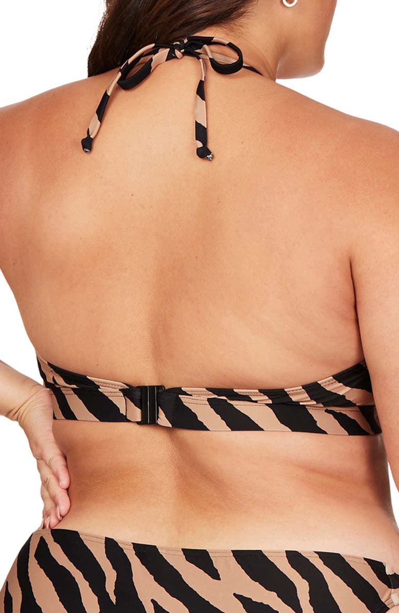 Artesands Ben Klee Triangle Bikini Top, Alternate, color, Animal