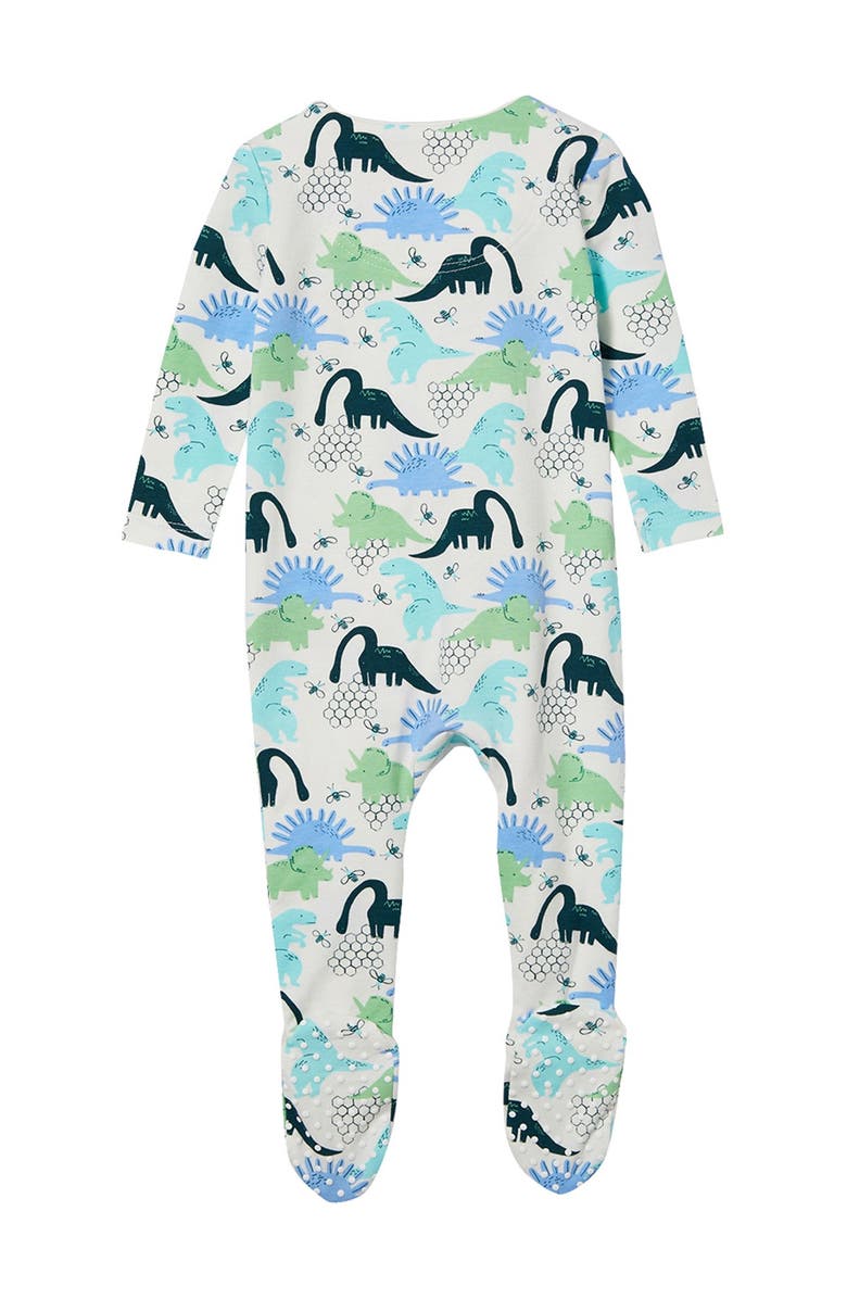 Cotton On Snug Long Sleeve Zip Footie Bodysuit, Alternate, color, 