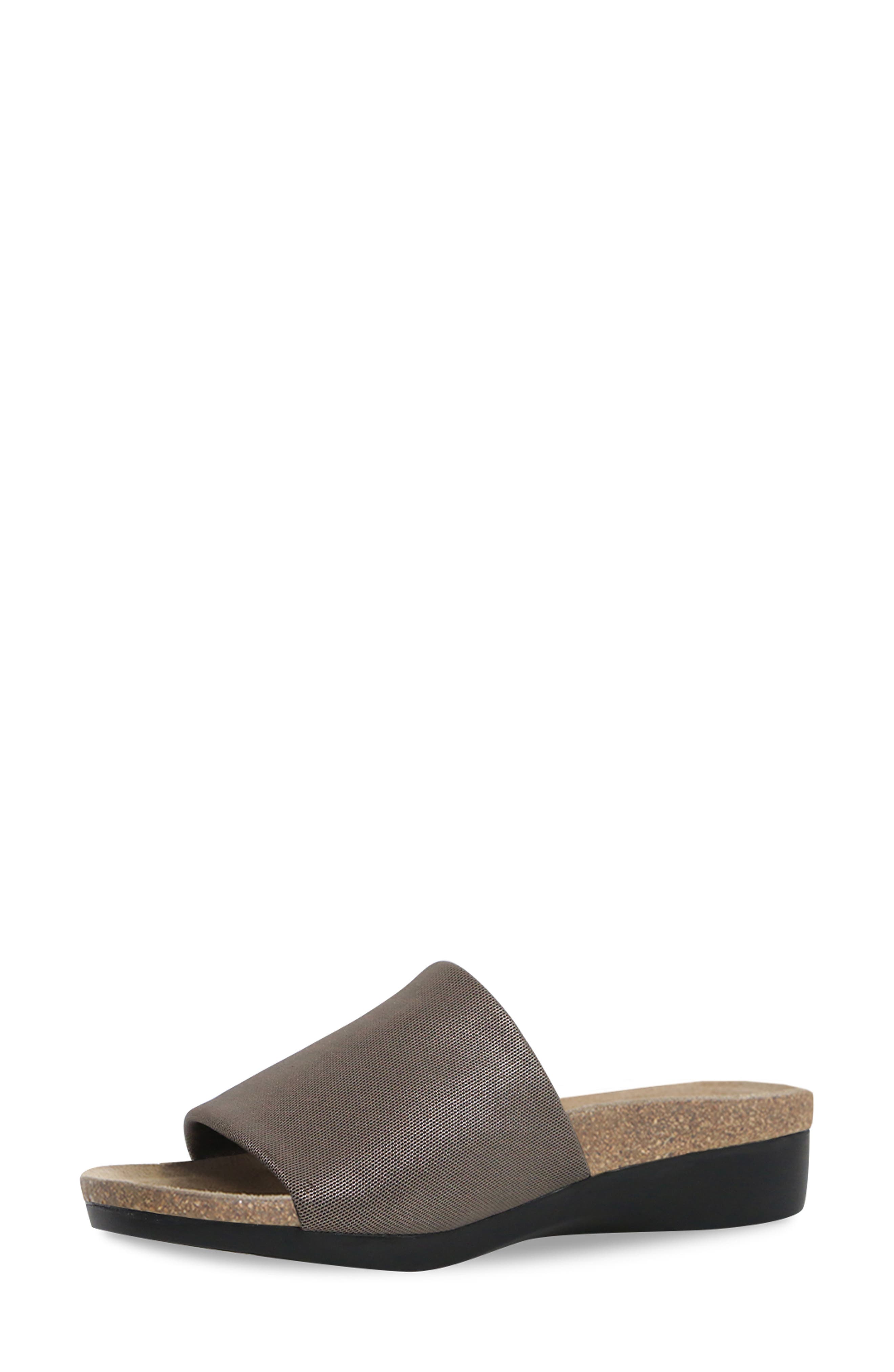 Munro Casita Slide Sandal, Alternate, color, Mocha Metallic