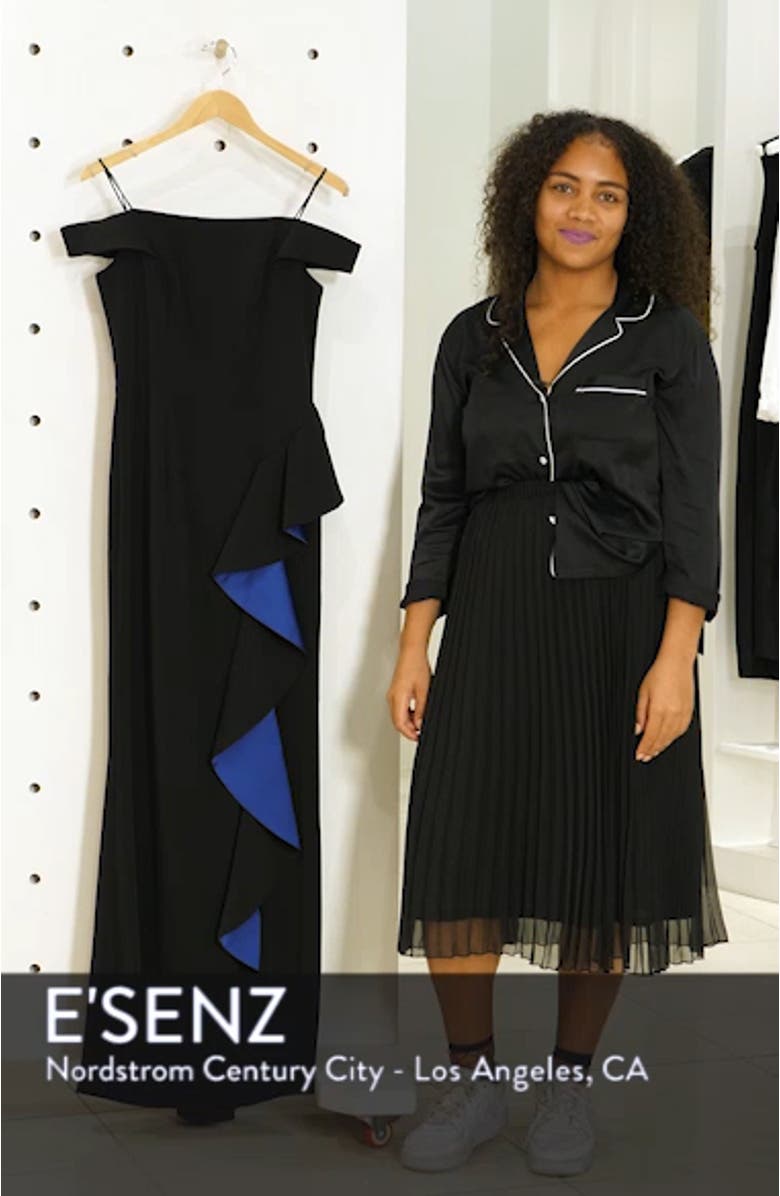 Ruffle Off the Shoulder Gown, sales video thumbnail