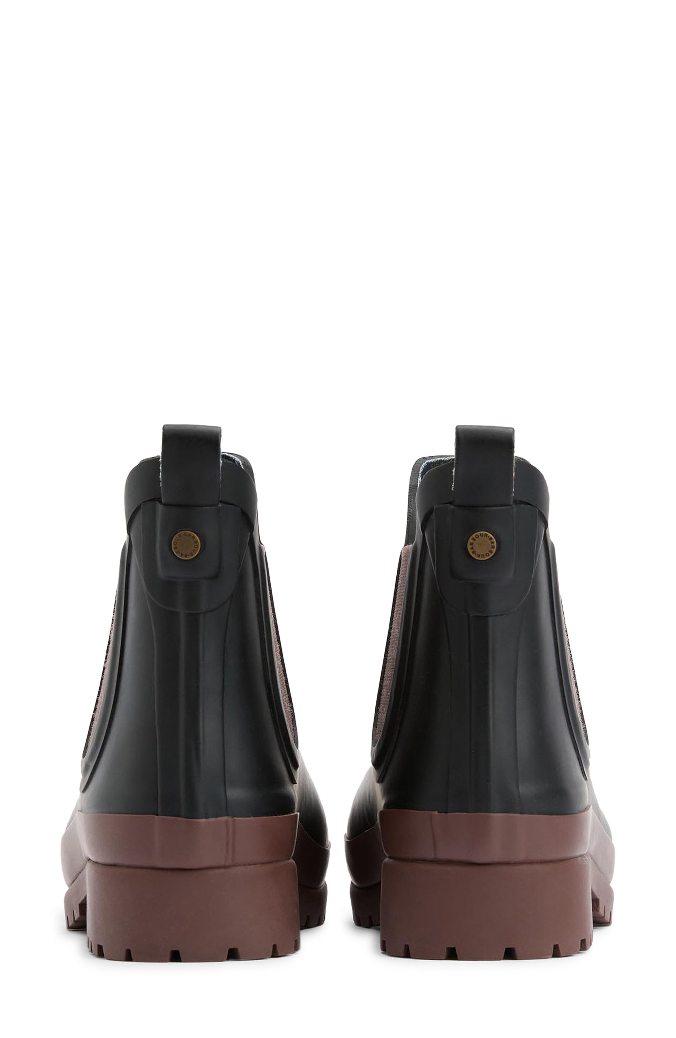 Barbour Mallow Wellington Waterproof Chelsea Boot, Alternate, color, Black/ Vicuna