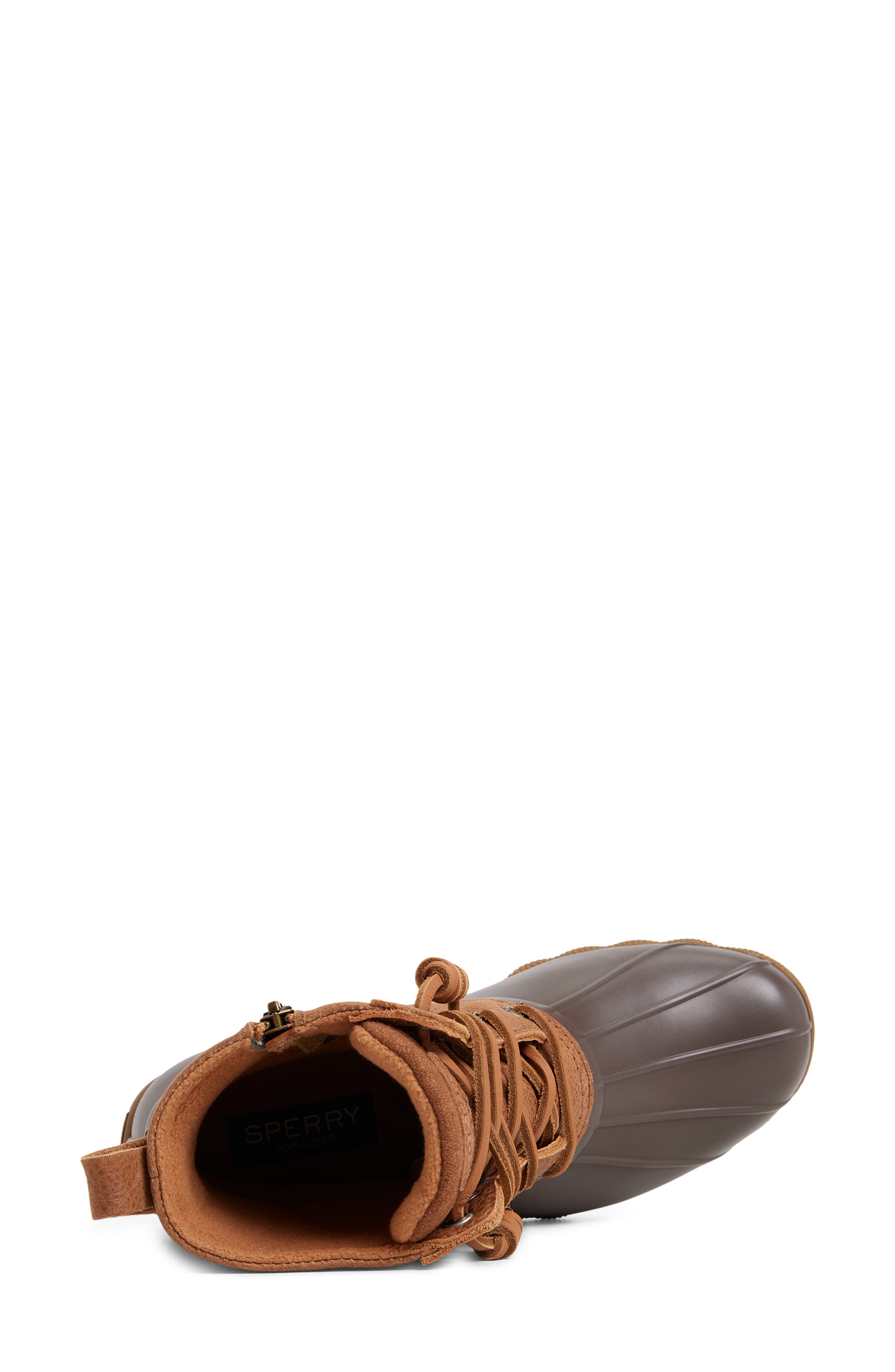 Saltwater Waterproof Rain Boot, Alternate, color, DARK BROWN/ BROWN