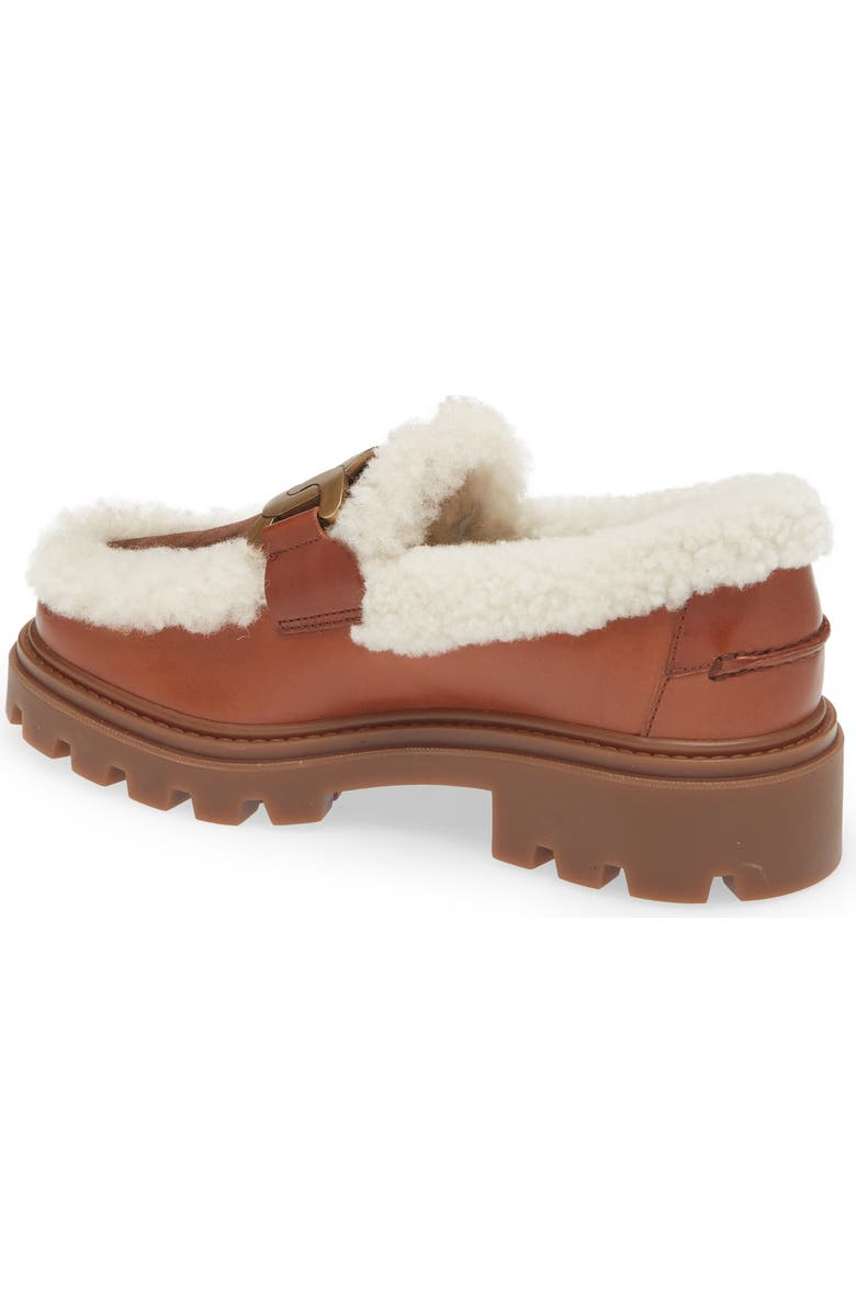 Tod's Gomma Pes Genuine Shearling Trimmed Loafer, Alternate, color,