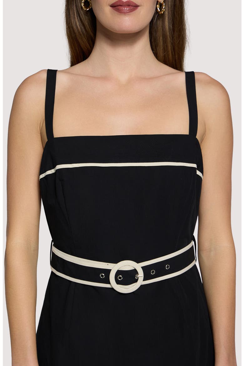 Cara Dream Sheath Minidress, Alternate, color, BLACK-CREAM