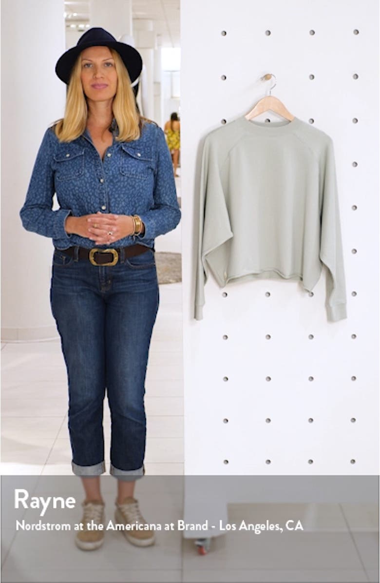 Faye Rolled Hem Sweatshirt, sales video thumbnail