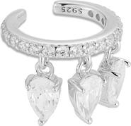 SPHERA MILANO Cubic Zirconia Charm Ear Cuff