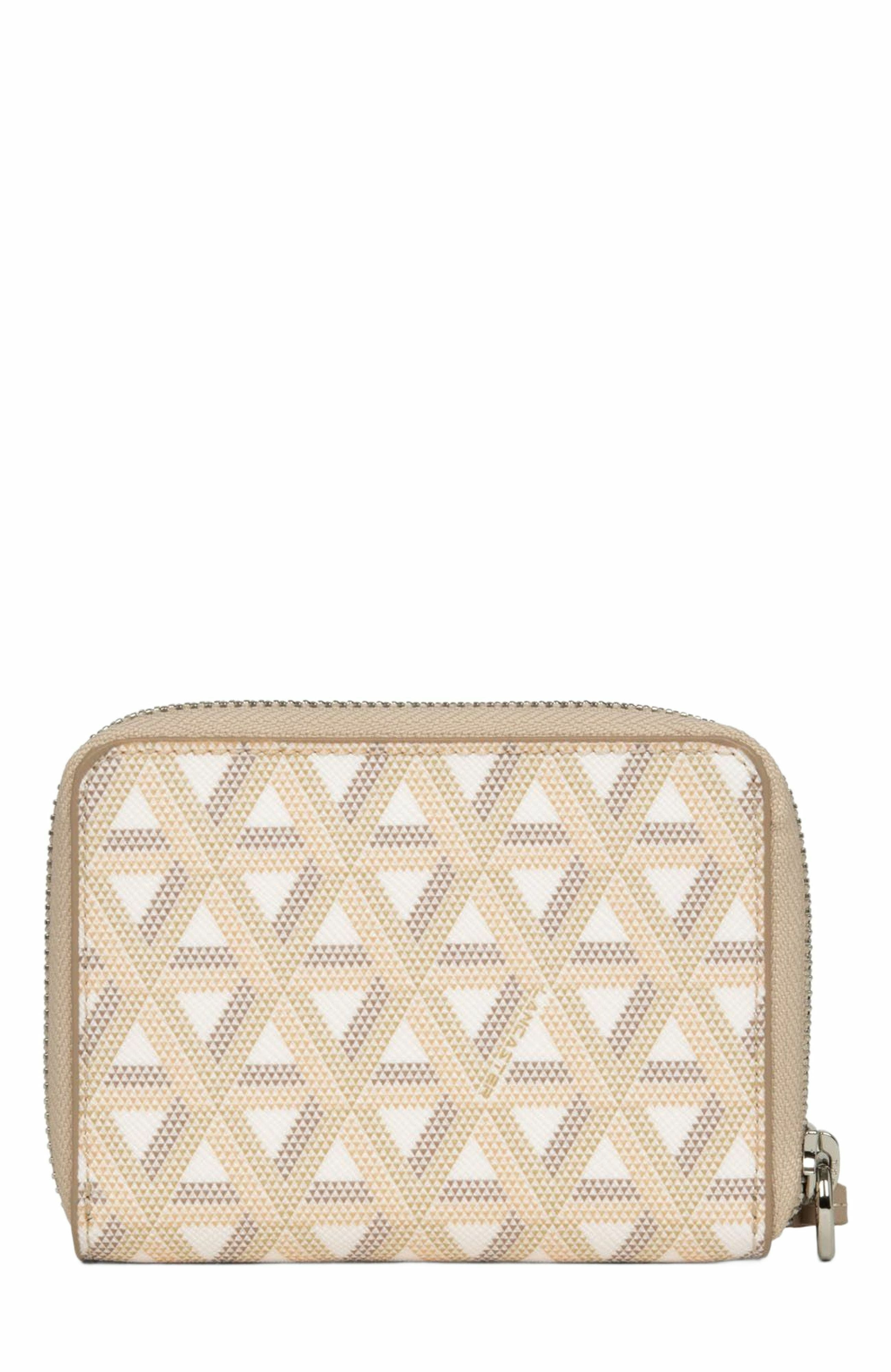 Lancaster Back-to-Back Zipped Wallet Ikon, Alternate, color, Beige