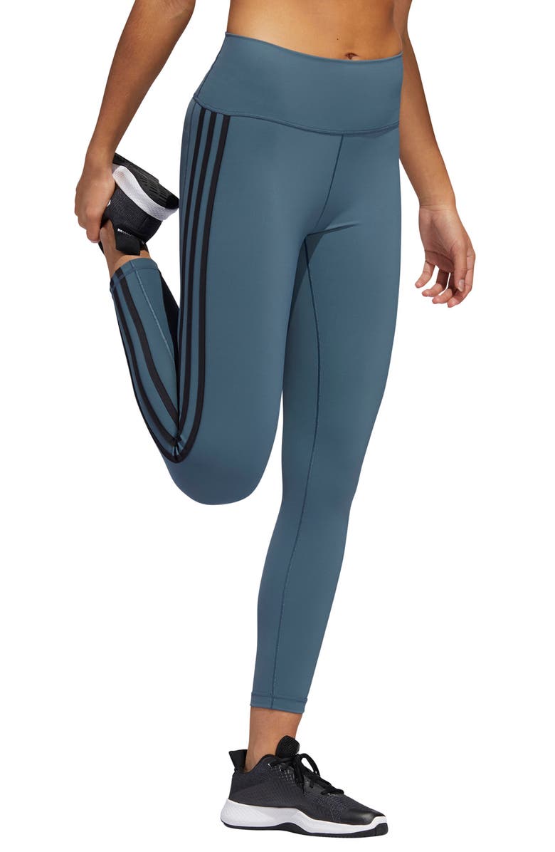 adidas 3-Stripes 7/8 Leggings, Alternate, color, 