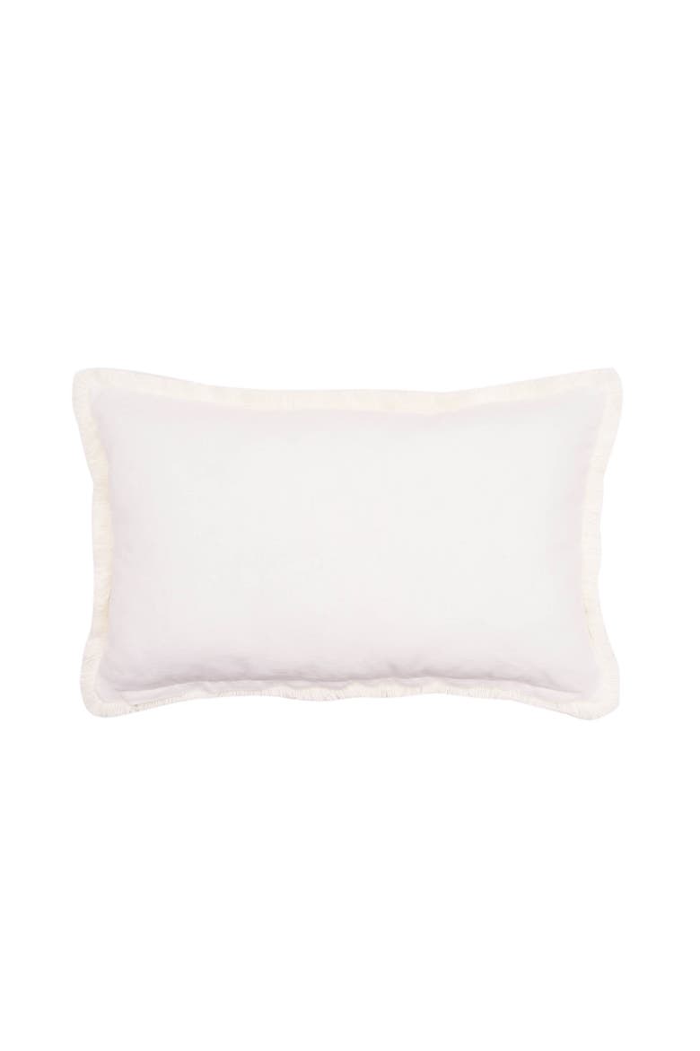 Merry Starfish Coastal Tufted and Beaded Lumbar Throw Pillow 14" x 22", Alternate, color, Blue